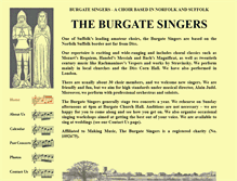 Tablet Screenshot of burgatesingers.org.uk